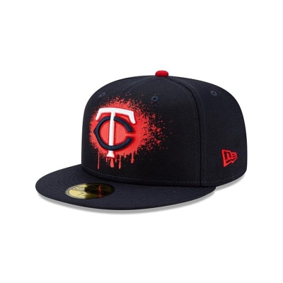 Minnesota Twins Gorra | New Era MLB Drip Front 59fifty Fitted Cap Mexico - Azules